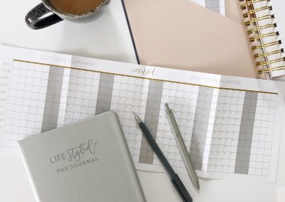 Fold out year to view planner