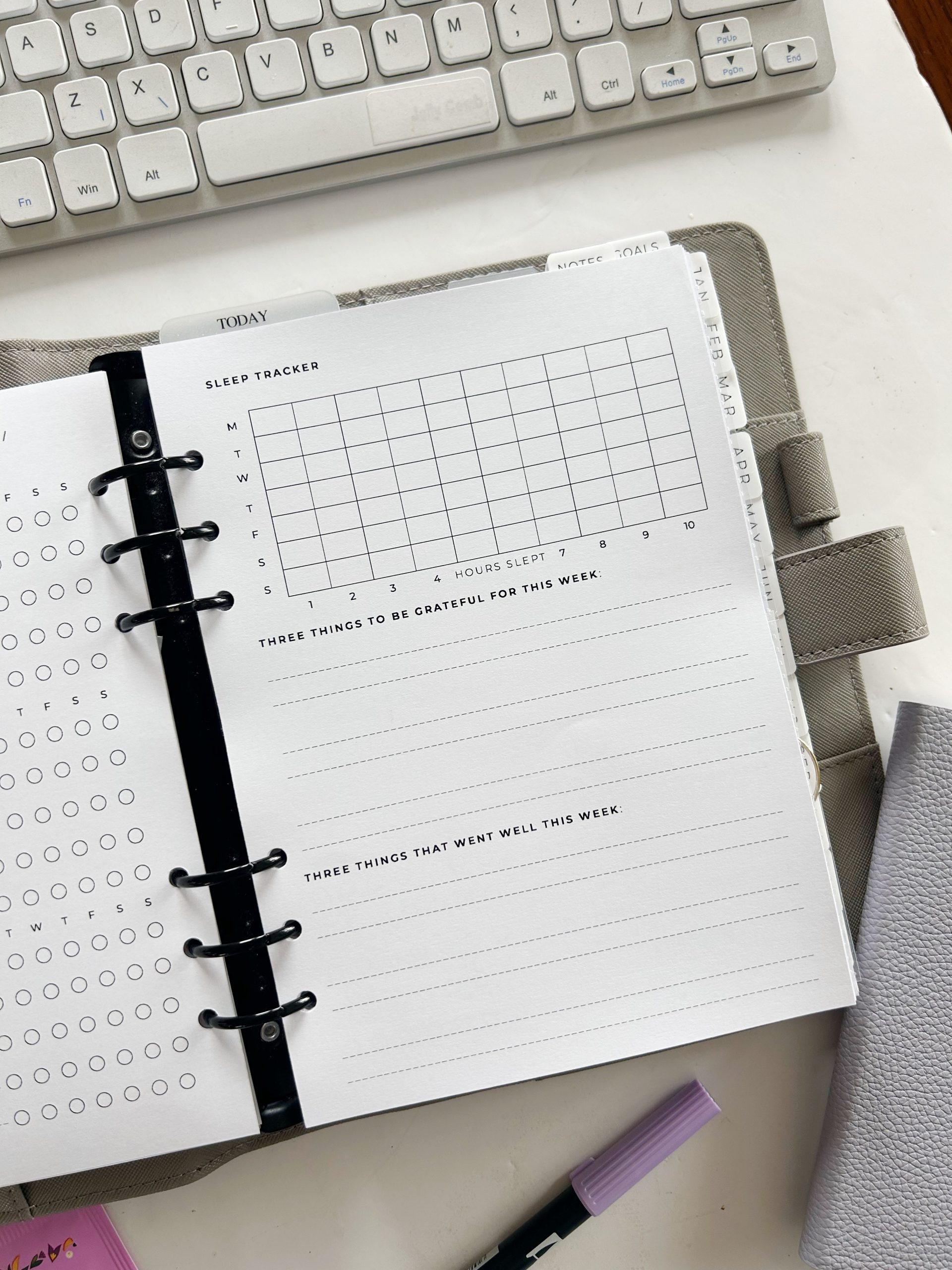 agenda inserts - Routine planner & weekly tracker - Image 2