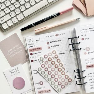 agenda inserts - self kind undated weekly planner