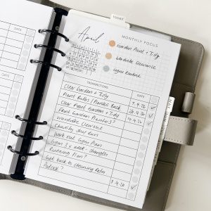 agenda inserts - monthly breakdown